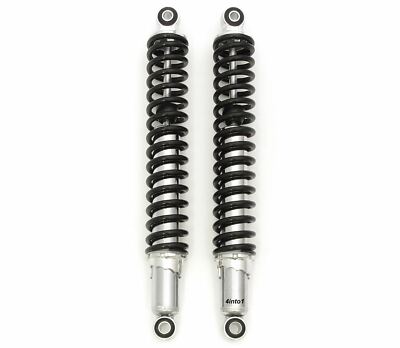 その他 SHOK Chrome Motorcycle Rear Shocks w/ Black Springs 395mm 15 1/2