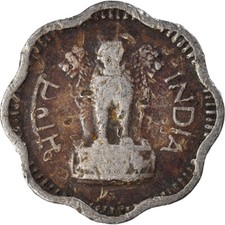 #928357 M&uuml;nze, INDIA-REPUBLIC, 10 Paise, 1966