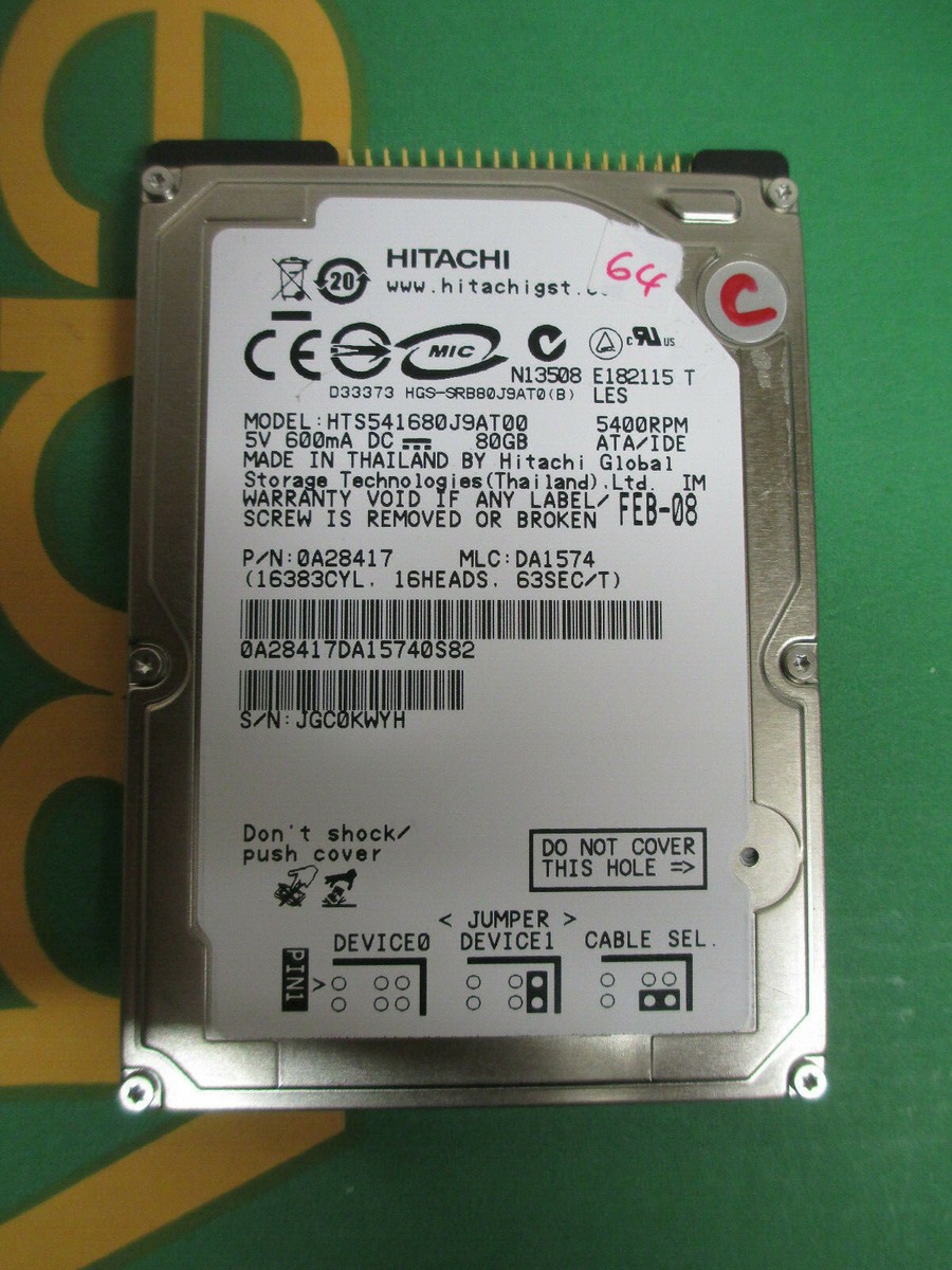 【未開封】HITACHI HTS541680J9AT00 80GB　HDD 未開封】HITACHI HTS541680J9AT00 80GB HDD 【公式通販】