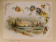 F.A. Ainsworth 1901 Calendar "Fine Toilet Soap, Brushes.." Williamstown Vermont 