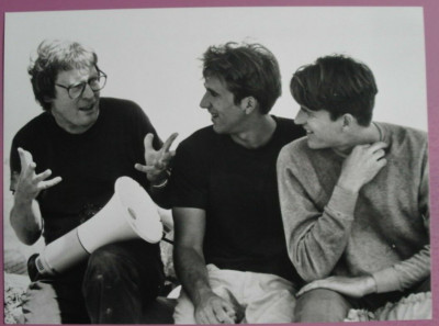 X183 Pressefoto - Alan Parker, Matthew Modine, Nicolas Cage - BIRDY 1984