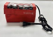 Remington - H-1015 Hot Rollers Curlers Travel Set 10 Red  Black Compact 2 Clips
