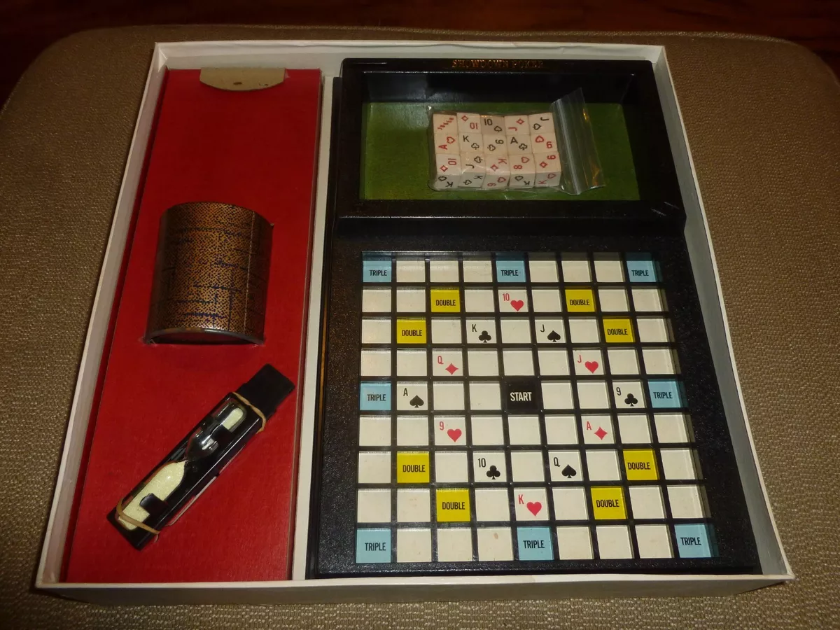 Showdown Poker by E.S. Lowe Vintage 1971 Edition Portable 