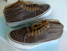 Vans~Pro Classics Brown Leather Trainers/Professional Skateboard Shoe Sz 7 Excel