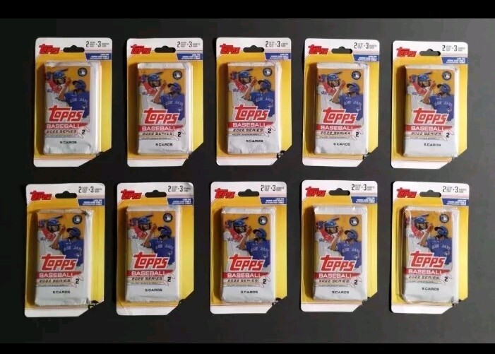 2022 Topps Series 2 Baseball Cards Dollar General Blister Packs Lot Of