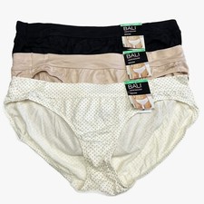 3 BALI Comfort Revolution Bikini Panty XL 8 DFSBK1 NEW 3 Pack Panties