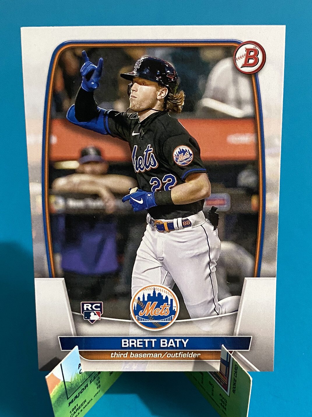 2023 Bowman Brett Baty #80 Rookie RC Mets Baseball Card