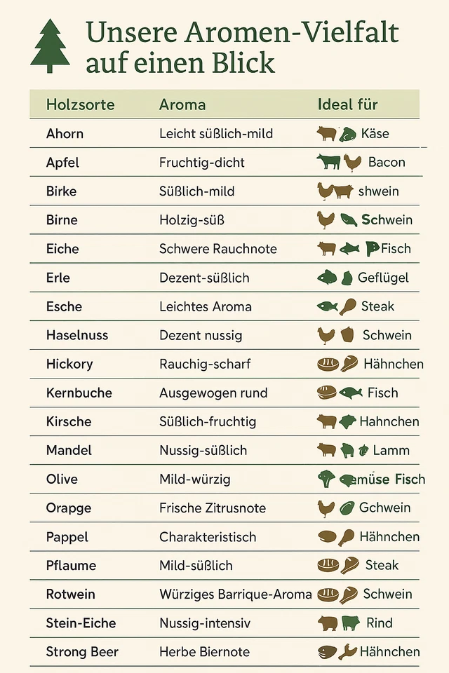 Räucherchips 1kg – Auswahl aus 23 BBQ Woodchips für Grill Smoker Räucherofen - Bild 2 von 2