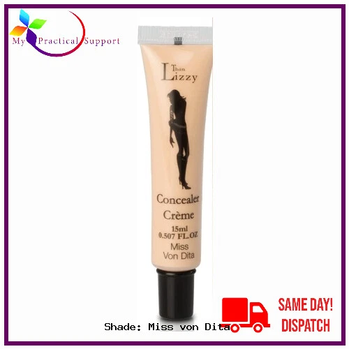 Thin Lizzy Concealer Creme 15ml All Shades Available NEW STOCK Travel Flawless - Picture 5 of 9