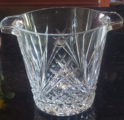 Royal Gallery Champagne  Cooler 24% Lead Crystal. No Box. 7 1/2 H 7 5/8 brim