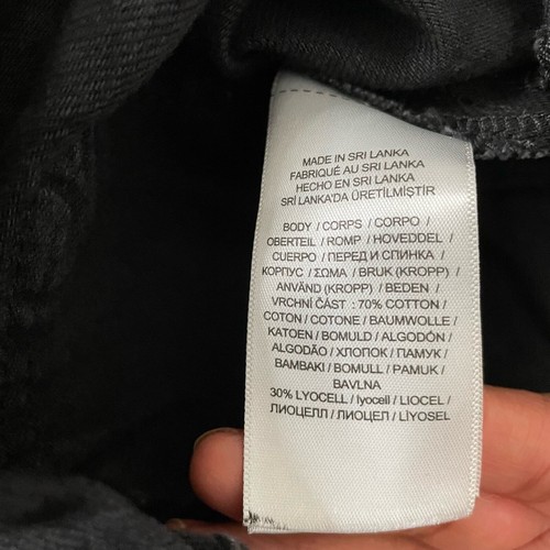 Lauren Ralph beschichtete Denim-Krawatte Taillenflügel mit Gürtelspitze Kragen Truckerjacke 14 W - Bild 6 von 12
