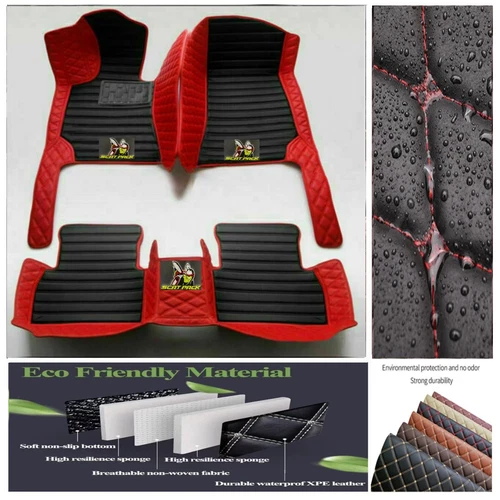 For Dodge Challenger RT Scat Pack Car Floor Mats Custom Auto Carpet Waterproof - Imagen 13 de 44