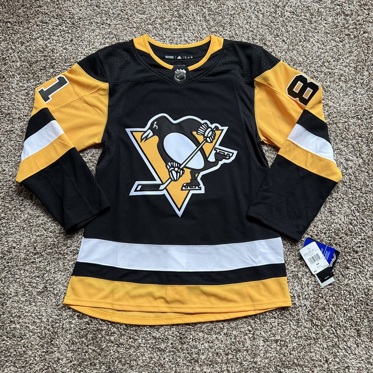Adidas NHL Jersey Pittsburgh Penguins Black White Yellow #81