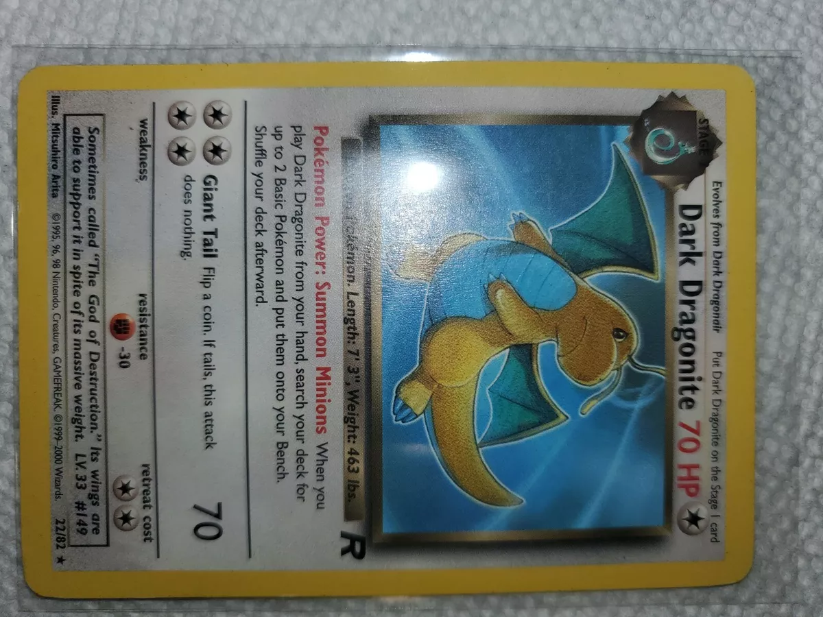 Dark Machamp Team Rocket 10/82 Unlimited Holo Rare Pokemon Card LP