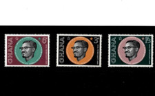 Ghana 1962 - Patrice Lumumba - Set of 3 Stamps - Scott #118-20 - MNH
