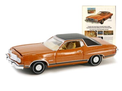 #ad 1973 Ford Gran Torino Diecast 1:64 Scale Model Greenlight 39140E $13.95