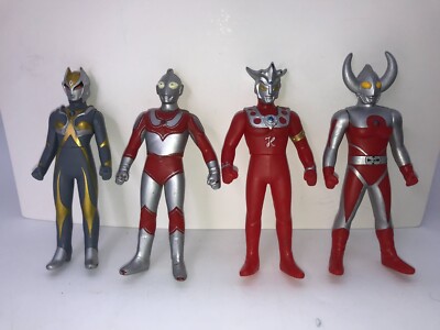 bandai ultraman 4'  FIGURE  LOT - CAMILLA- JACK- LEO - FATHER OF ULTRAMAN 2002
