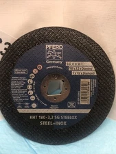 SET OF 2-PFERD 63842  7" in. x 1/8x DIAMOND ARBOR Metal CUT OFF Wheel-CIRC SAW