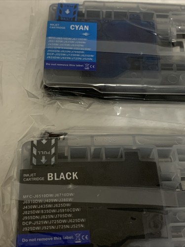 Ink Cartridges for BROTHER MFC-J430W MFC-J625DW MFC-J825DW MFC-J6510DW - Picture 3 of 3