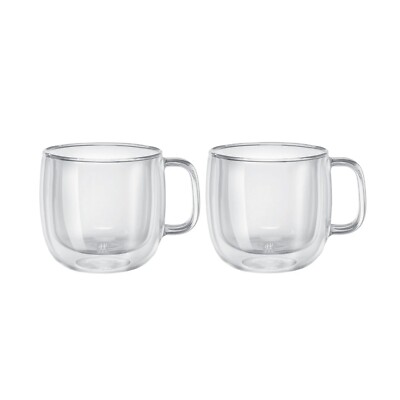 ZWILLING Sorrento Plus Cappuccinoglasset, 450 ml / 2-tlg Borosilikatglas