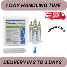 ADVION ROACH BAIT KILLER GEL - 4 Tubes - Plunger&Tips - ** FAST SHIPPING **