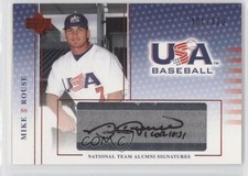2005 USA Baseball National Team Alumni Signatures Black Ink Mike Rouse Auto 8u9
