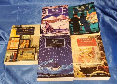 British Library Crime Classics 5 Paperback Book Bundle