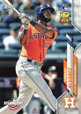 2020 Topps Opening Day Yordan Alvarez Base Rookie #63 Houston Astros