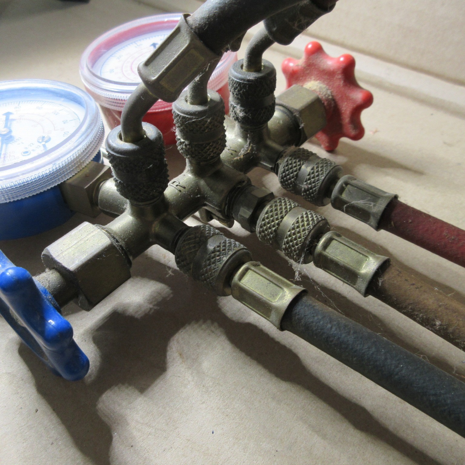 ROBINAIR HVAC AC 11692 & 11693 Manifold Twin Gauge Valve Set R-22 R-12 R-502