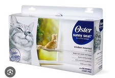 Oster Sunny Seat Window Perch Gray Fabric, Window Mounted, Reversible, Wash