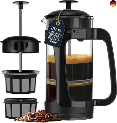 ESPRO P3 French Press Kaffeebereiter ? Mit patentiertem Doppelfilter für 