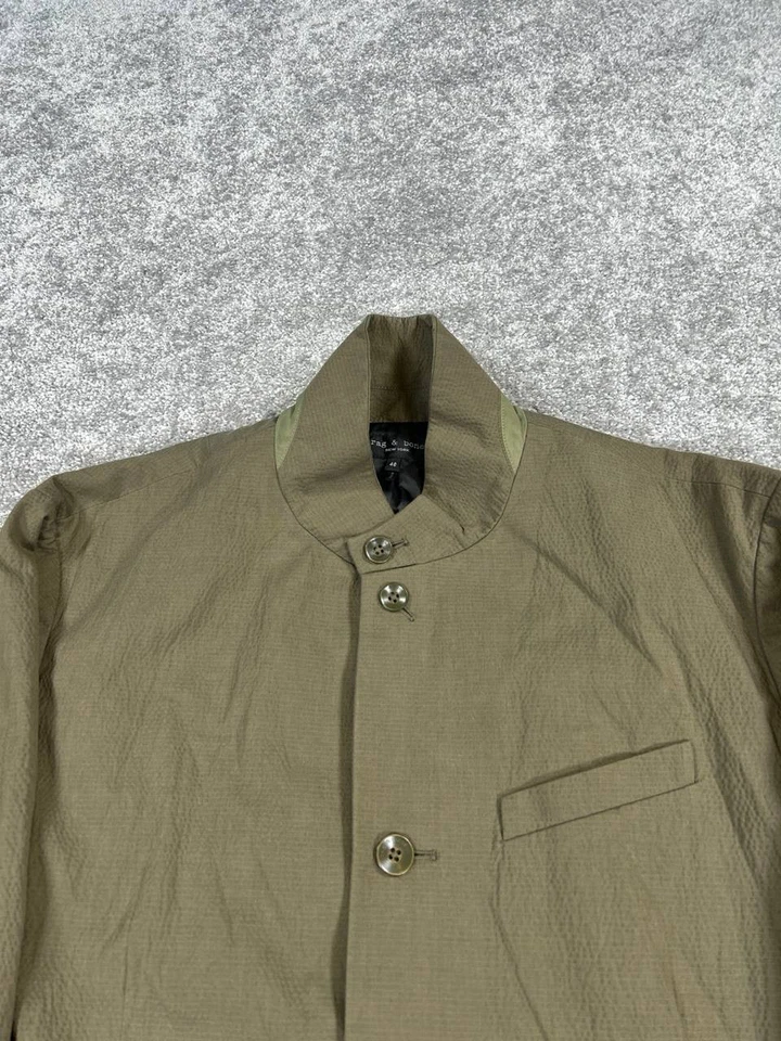 Chaqueta Rag & Bone Para Hombre 48 Xl Verde Algodón Abrigo Deportivo Tareas  Foto 2 de 4