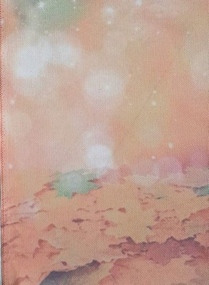 Autumn Glow Designer Printed AIDA Fabric. Canvas for embroidery with an appli...