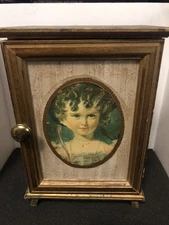 Wooden jewelery box with two drawers