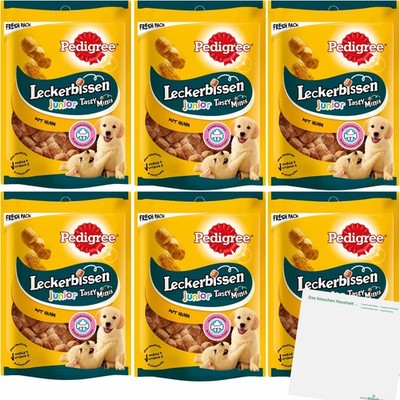Pedigree Leckerbissen Tasty Minis Junior Huhn 6er VPE 6x125g Packung usy Block