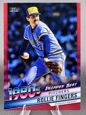 2020 Topps Decades Best Series 2 Pitchers Red /10 Rollie Fingers HOF Brewers