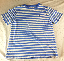 Kids Ralph Lauren Boys Dress Shirt Size L 14-16 Sky Blue w/ White Stripes