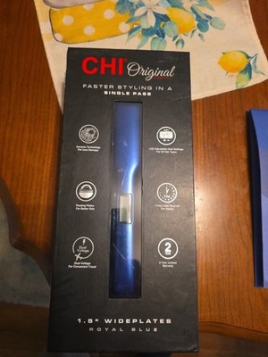 CHI Original Digital 1.5in Ceramic Flat Iron Royal Blue Auto Shut-Off