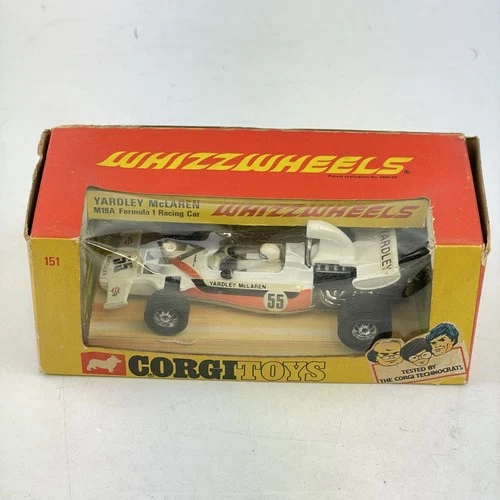 Vintage Boxed Corgi Toys 151 Whizzwheels Yardley McLaren M19A Formula 1