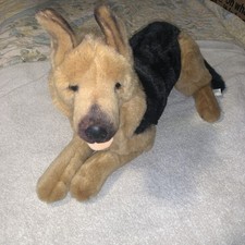 E J Prima Classics German Shepherd Dog Plush Stuffed Realistic Large 25