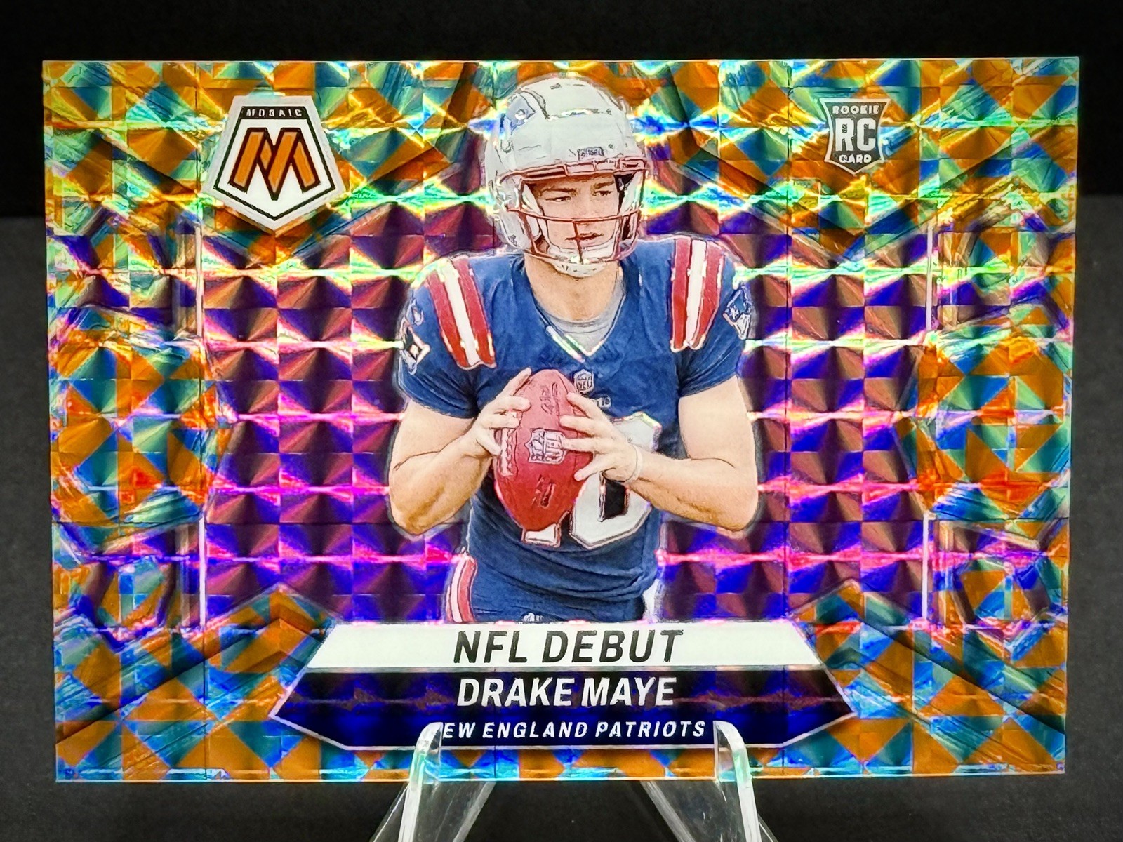 2024 Panini Mosaic - Drake Maye #273 - Tessellation 6/15 (RC)