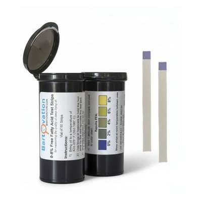 Free Fatty Acids 8% FFA Test Strips for Deep Frying Oil Quality [50 Strips]