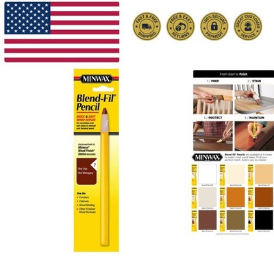 110076666 N0 7 Blend-Fil Wood Repair Stain Pencil, Mahogany
