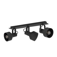 Deckenlampe Deckenstrahler Stahl in schwarz E27 Fassung