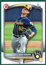 Josh Knoth - 2025 Bowman Prospects #BP-136 - Milwaukee Brewers Baseball Card