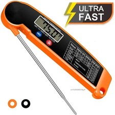 Instant Read Digital Meat Thermometer For Kitchen Food Cooking BBQ Grill Smoker