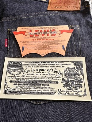 LEVI'S 1944 501xx Japanese Kaihara Raw Selvedge LVC Vintage