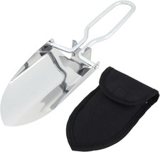 Mini Folding Shovel,Foldable Garden Handy with Carrying Pouch Camping Trowel Sta