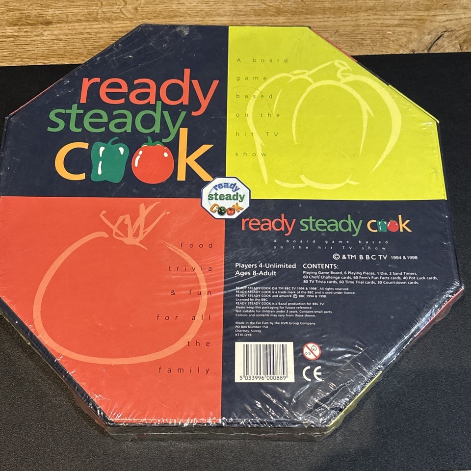 Ready Steady Cook Board Game BBC Games 1998 Vintage New