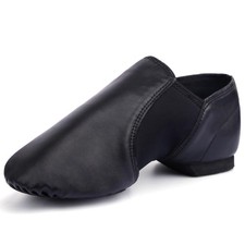 Linodes Unisex 006 PU Leather Upper Slip-on Jazz Shoe for Women and Men's Dan...